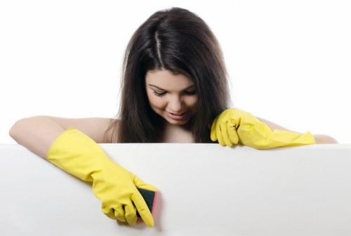 Customer using a safe carpet cleaning payment portal